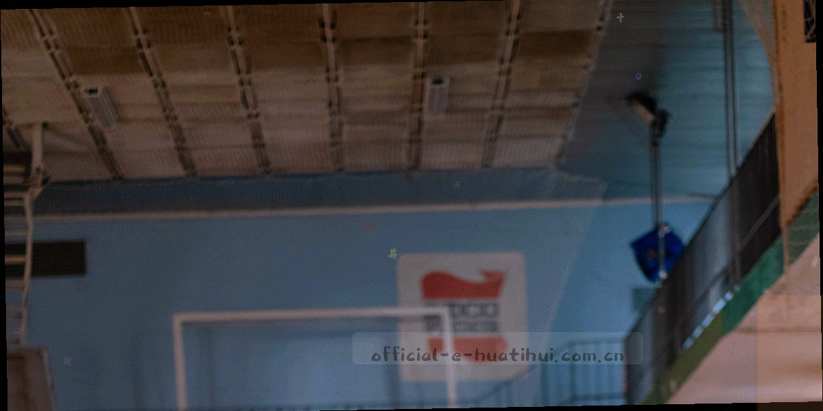 荧光青色数据曲线与网格交叠的抽象图表，带轻微斜切构图